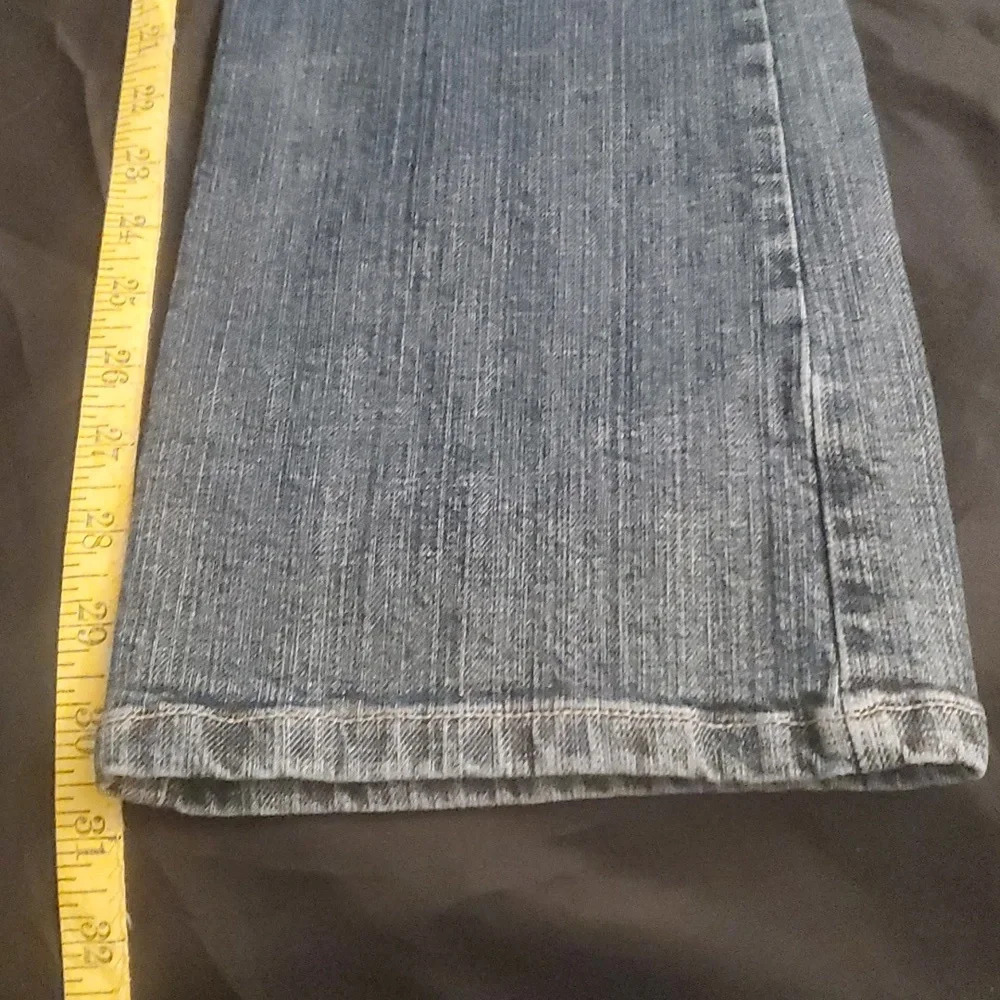 CHICO'S Womens Platinum Straight Leg Jeans Mid Rise Cotton & Spandex - Picture 12 of 13